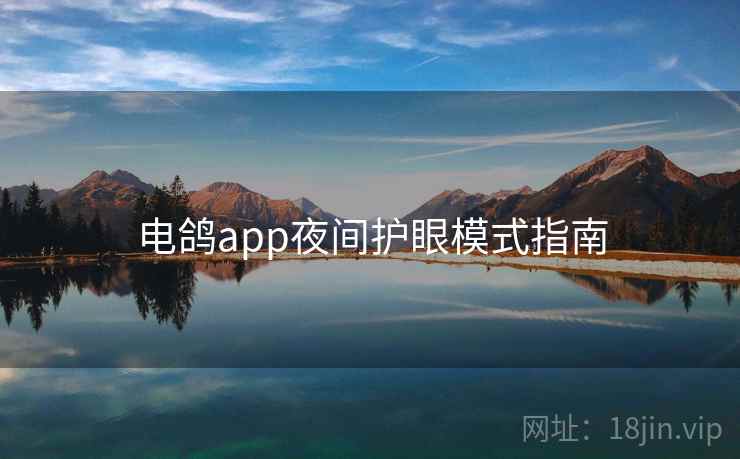 电鸽app夜间护眼模式指南