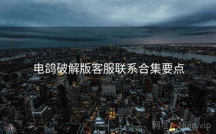 电鸽破解版客服联系合集要点